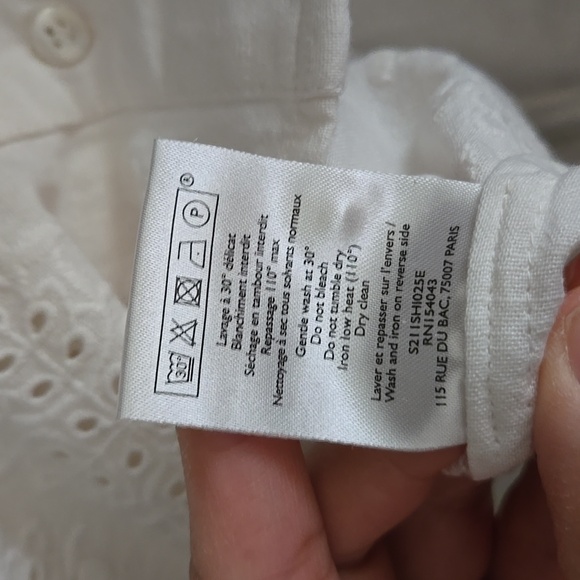 Sezane Ponnie 100% Cotton Shirt - Picture 11 of 12